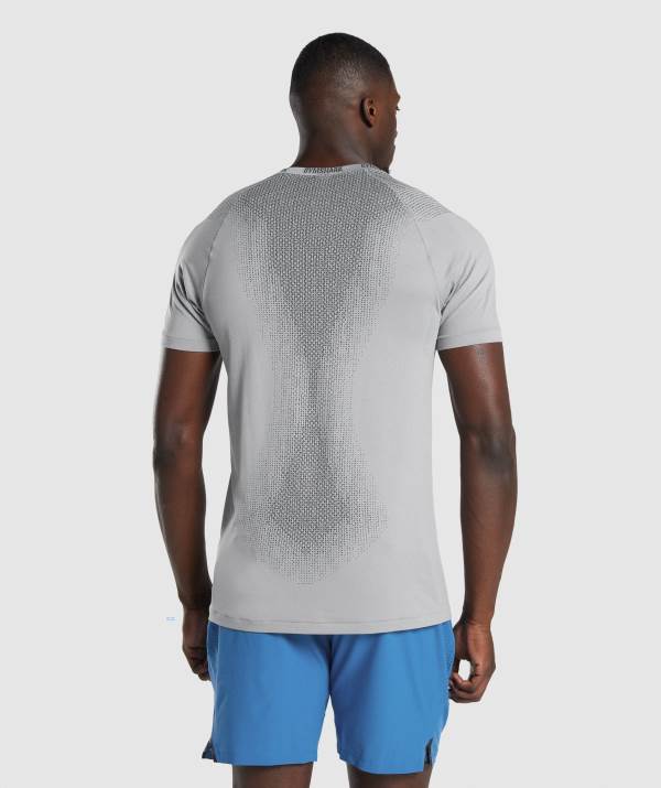 Panske Tricka Gymshark Apex Contrast Seamless Siva | BV8217634